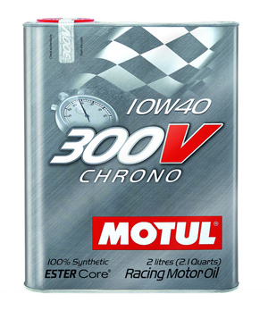 Motul 300V Chrono 10W40 Oil 2 Liter Container (4 Cans) (104243)